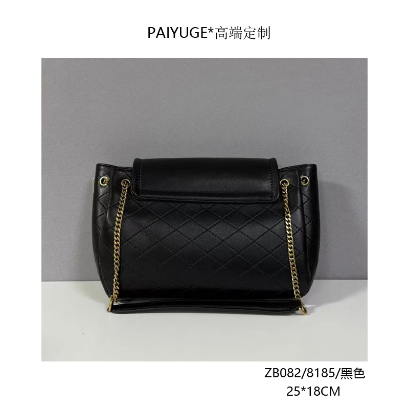ZB082/8185/黑色 paiyuge高端订制百搭女士手提单肩斜挎包043孤品