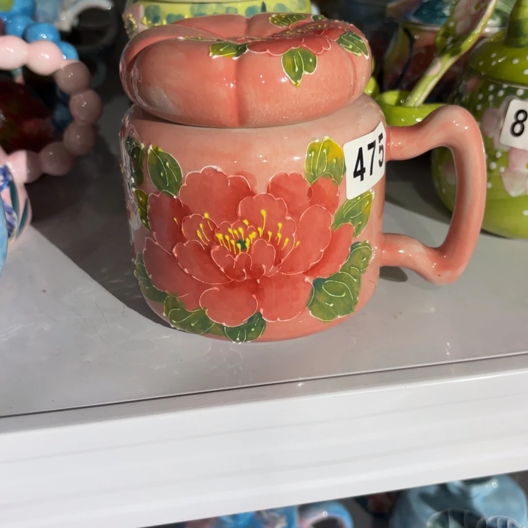 瓷片景德镇手绘高温釉下彩陶瓷茶具