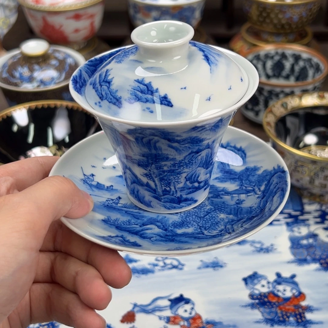 五***经瓷片景德镇手工手绘陶瓷