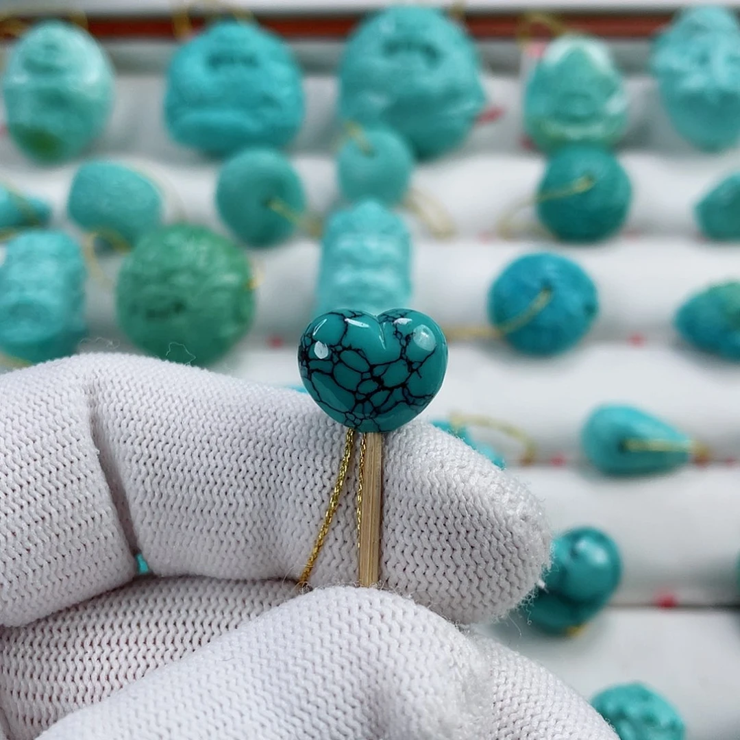 绿松石车挂未镶嵌