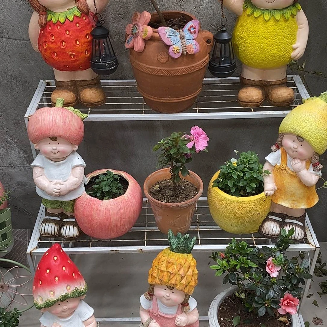 有机玻璃苹果柠檬花盆