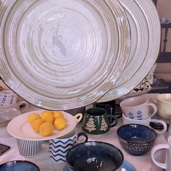 陶瓷手柄款格雷10寸大盘