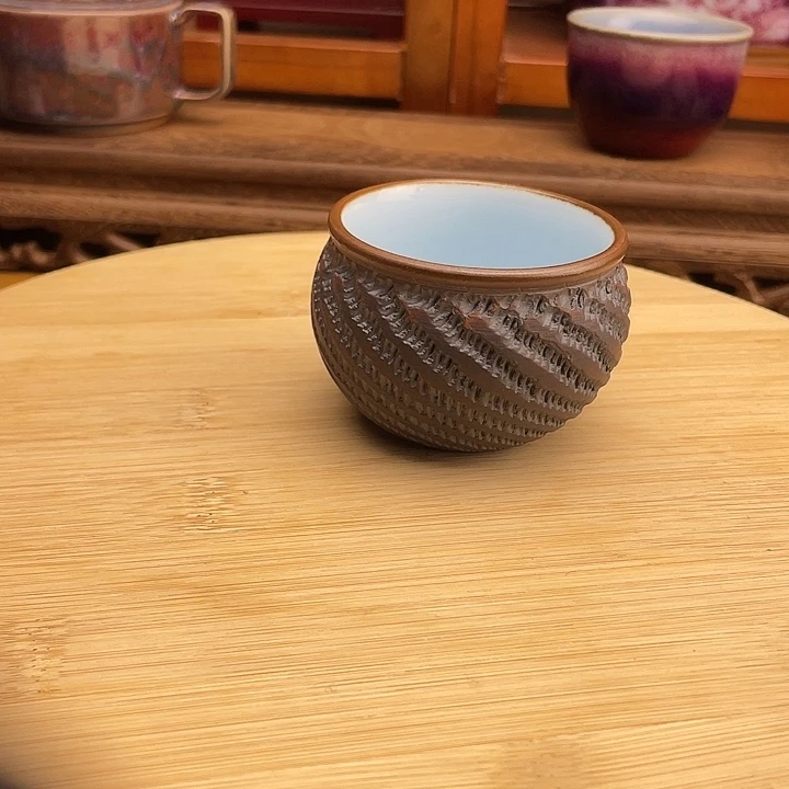 钧瓷主人杯 跳刀工艺 窑变多彩