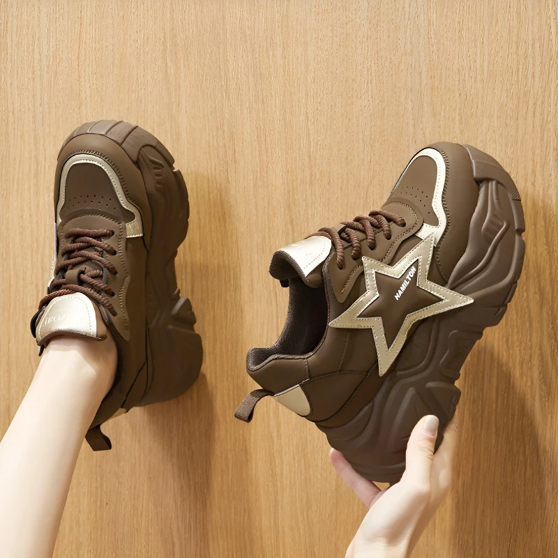 MAGUBA/玛古芭内增高老爹鞋女款厚底增高显脚小潮流时尚休闲百搭
