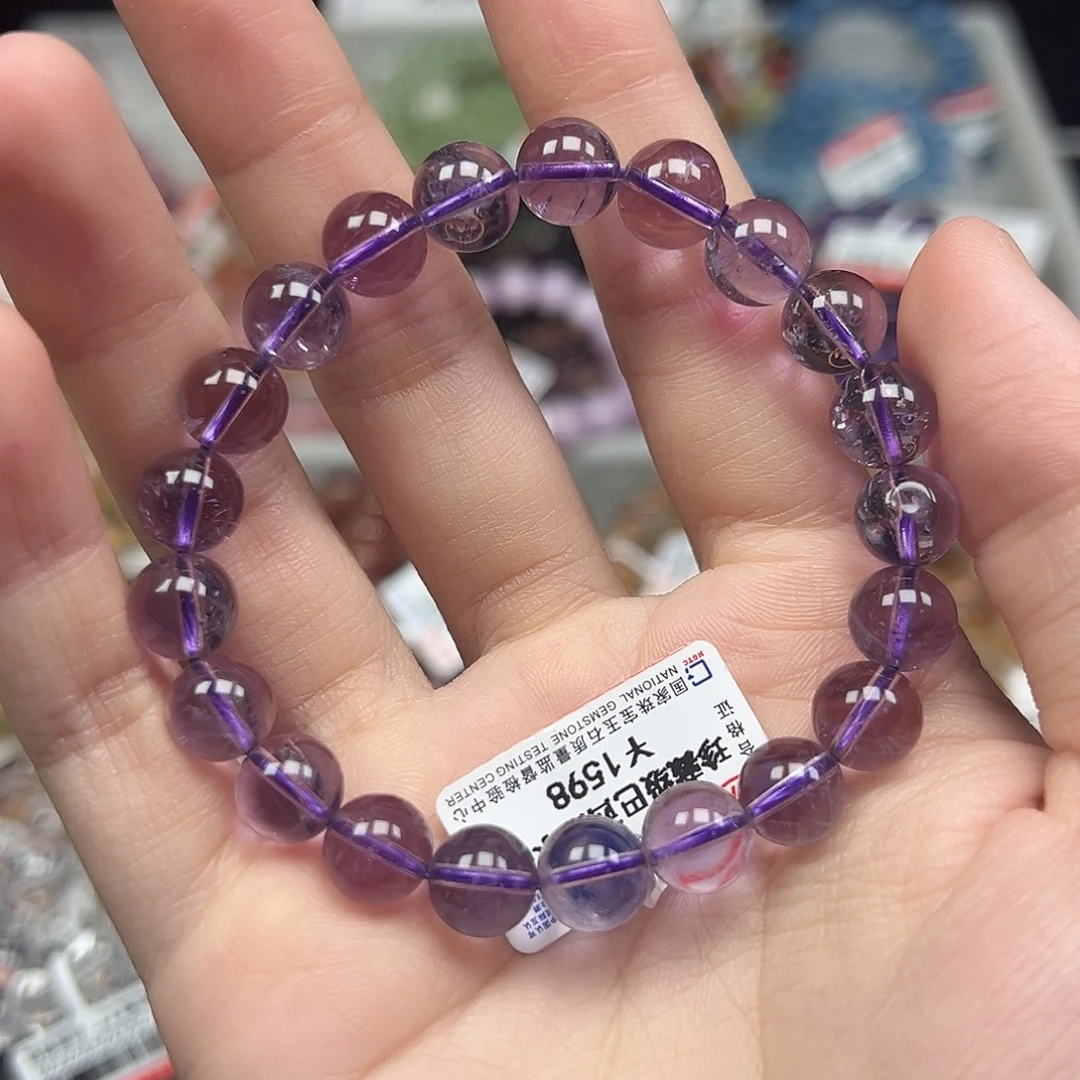 未镶嵌手链水晶卡9.1巴西紫水晶111