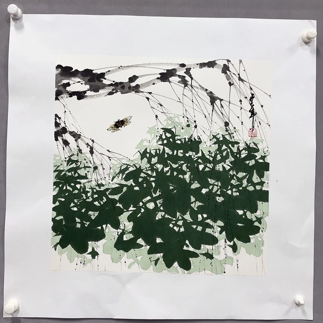 国画亲笔手绘放心去藏