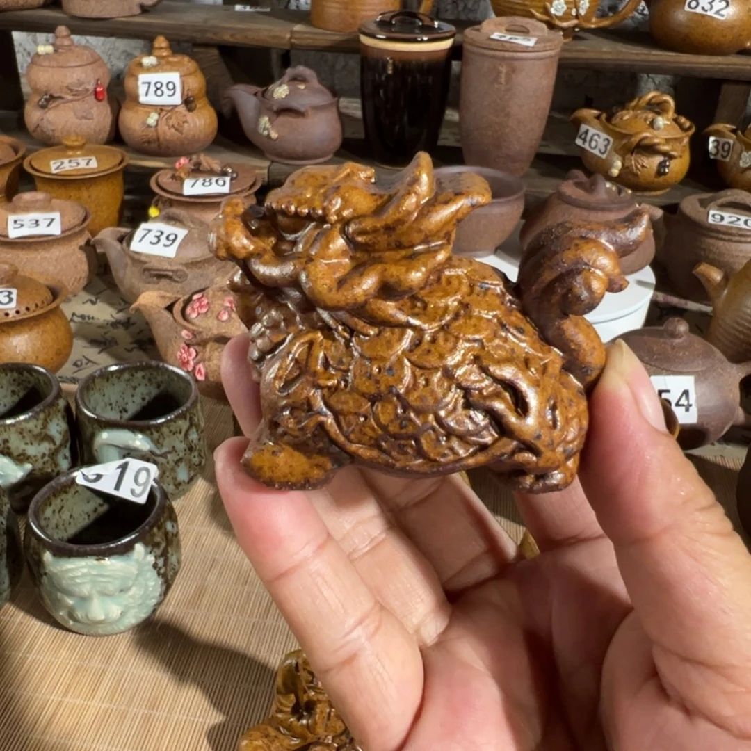 缸龙龟原谷烧高温粗瓷