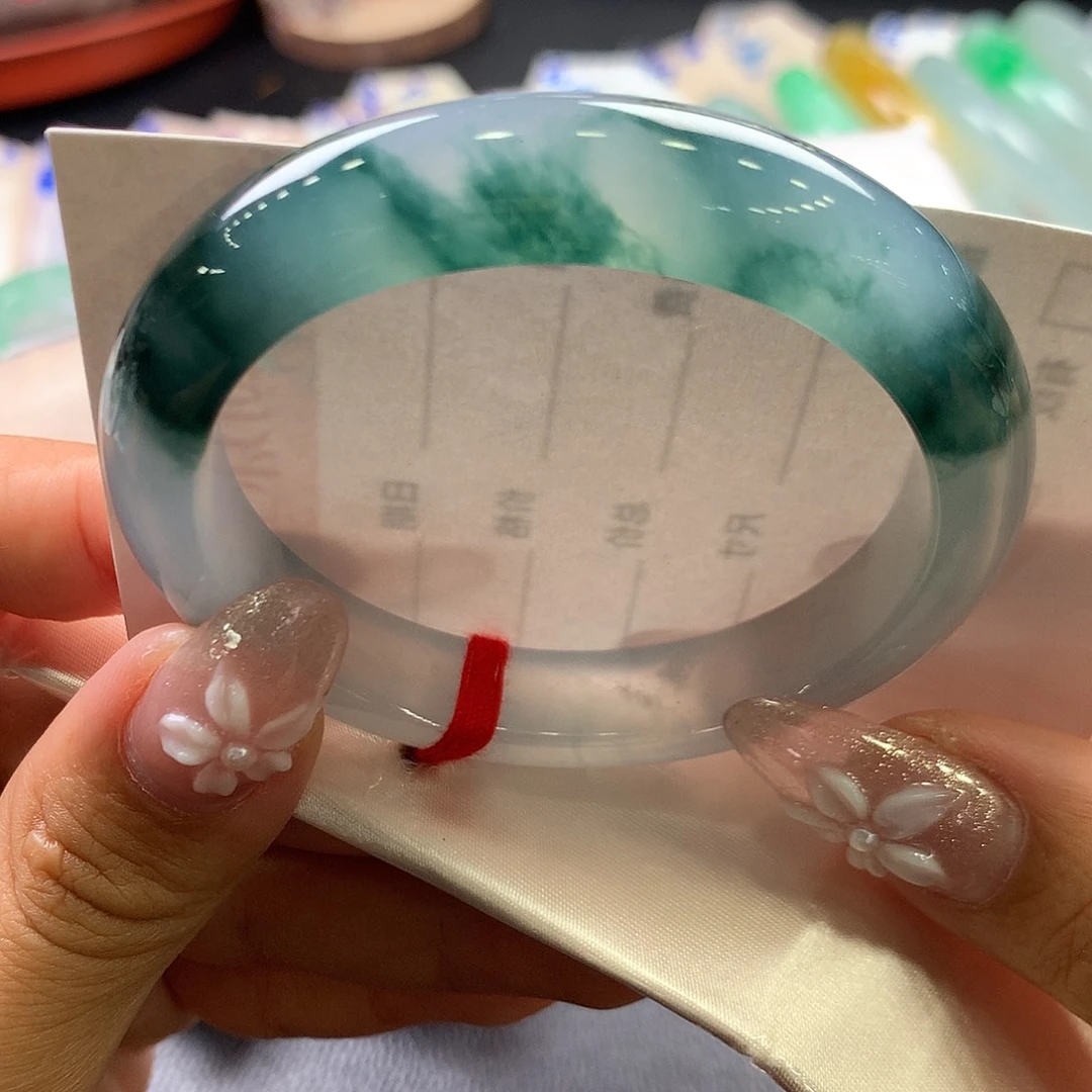 翡翠未镶嵌手镯48号