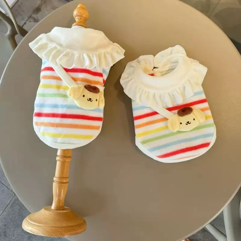 【JoyfulPets】宠物服饰彩虹萌宠衣立体布丁狗秋冬新款