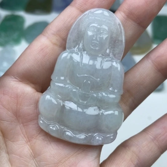 翡翠未镶嵌吊坠(不含链)天然缅甸翡翠a货