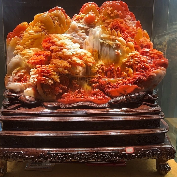 潮***人寿山石寿山石雕刻工艺品