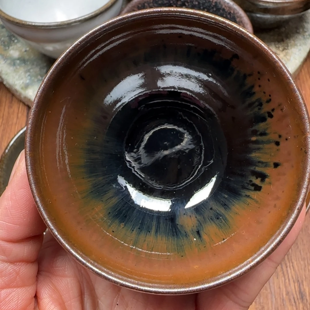 柴烧建盏茶盏茶杯147