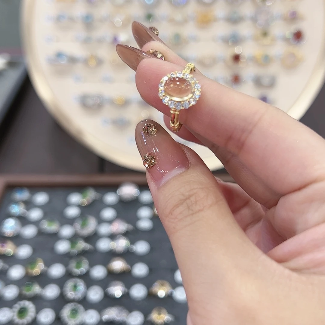 蛇纹石玉戒指银S925镶嵌修*?