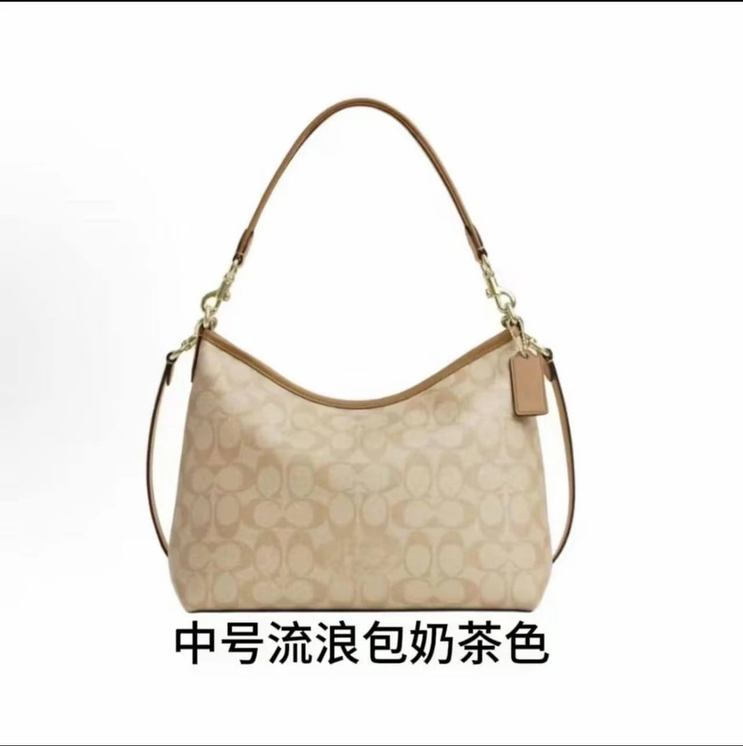 1号 中号hobo流浪31轻奢流浪包奶茶小众休闲单肩气质时尚百搭