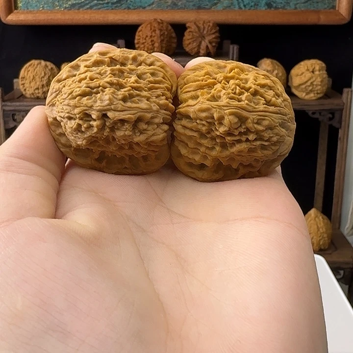 把件文玩核桃40全品无修南疆石