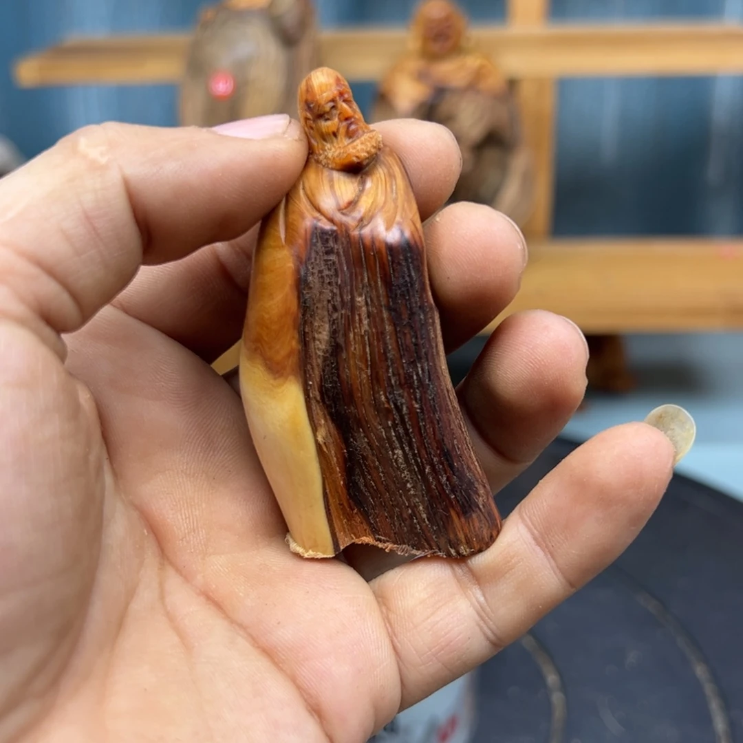 木我**良崖柏木摆件手把件