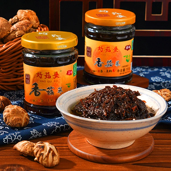 香菇菜180g4瓶装潮汕特色配菜拌饭小菜下饭菜虾仁菜脯同款爆款