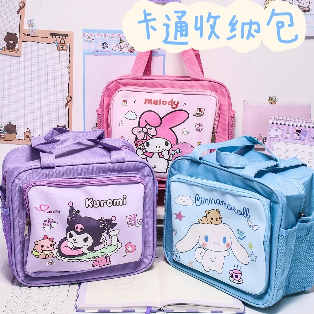 多口袋保温鲜铝箔饭盒袋大容量手提妈咪学生上班族带饭收纳便当包