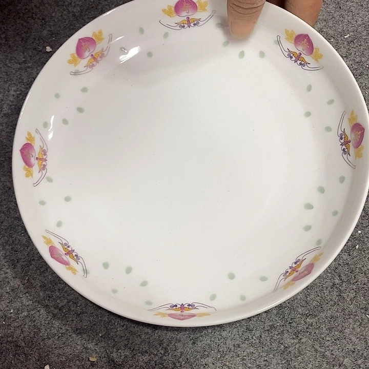 摆件寿桃玲珑盘8寸