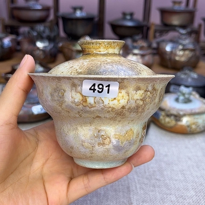 裸柴烧陶瓷手工茶器