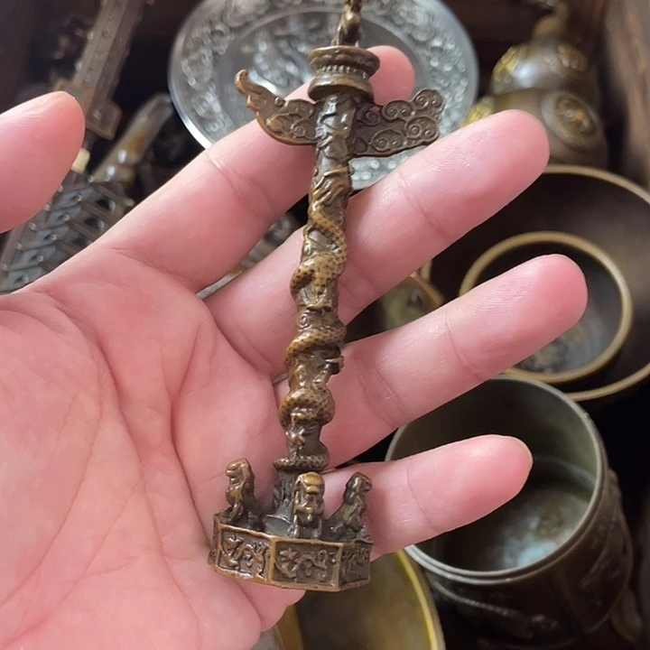 铜心铜德铜器摆件