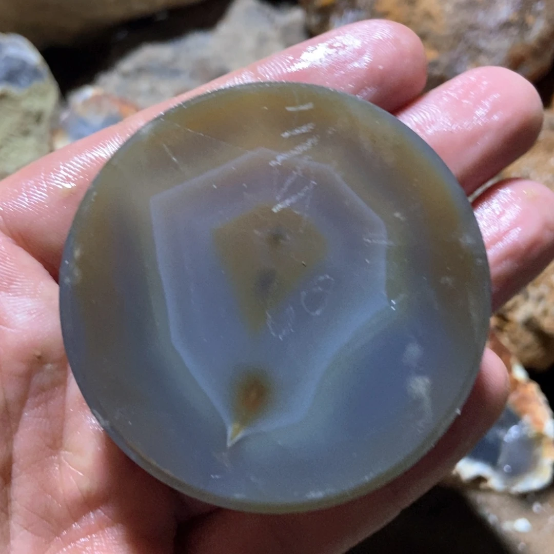 じ***╮定制玛瑙圆牌俩个工费不退