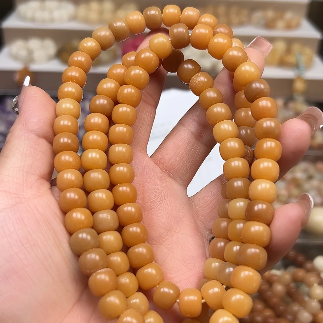 手串菩提根/象牙果卡10金橘桶110颗