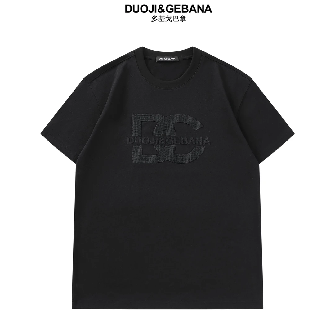 DUOJI&GEBANA/多基戈巴拿经典品牌立体刺绣百搭潮流短袖-DGO7T012