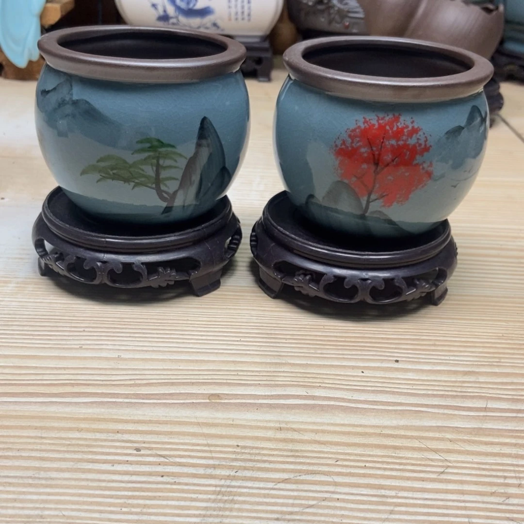 瓷片陶瓷花盆陶瓷艺术