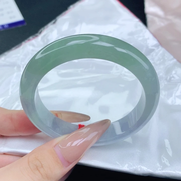 未镶嵌手镯翡翠52-53圈口