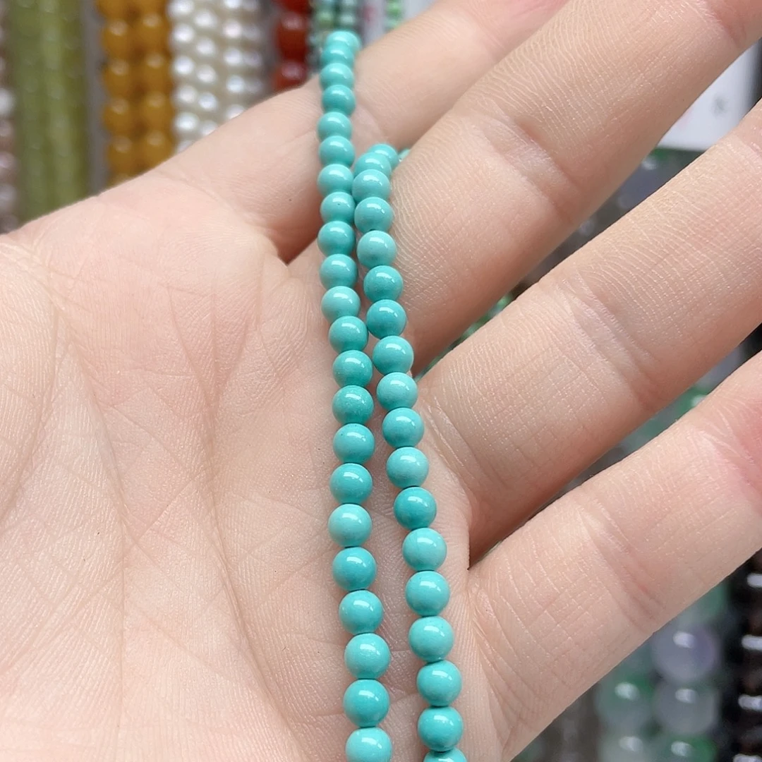 玛瑙/玉髓合金珠宝半成品4mm一条