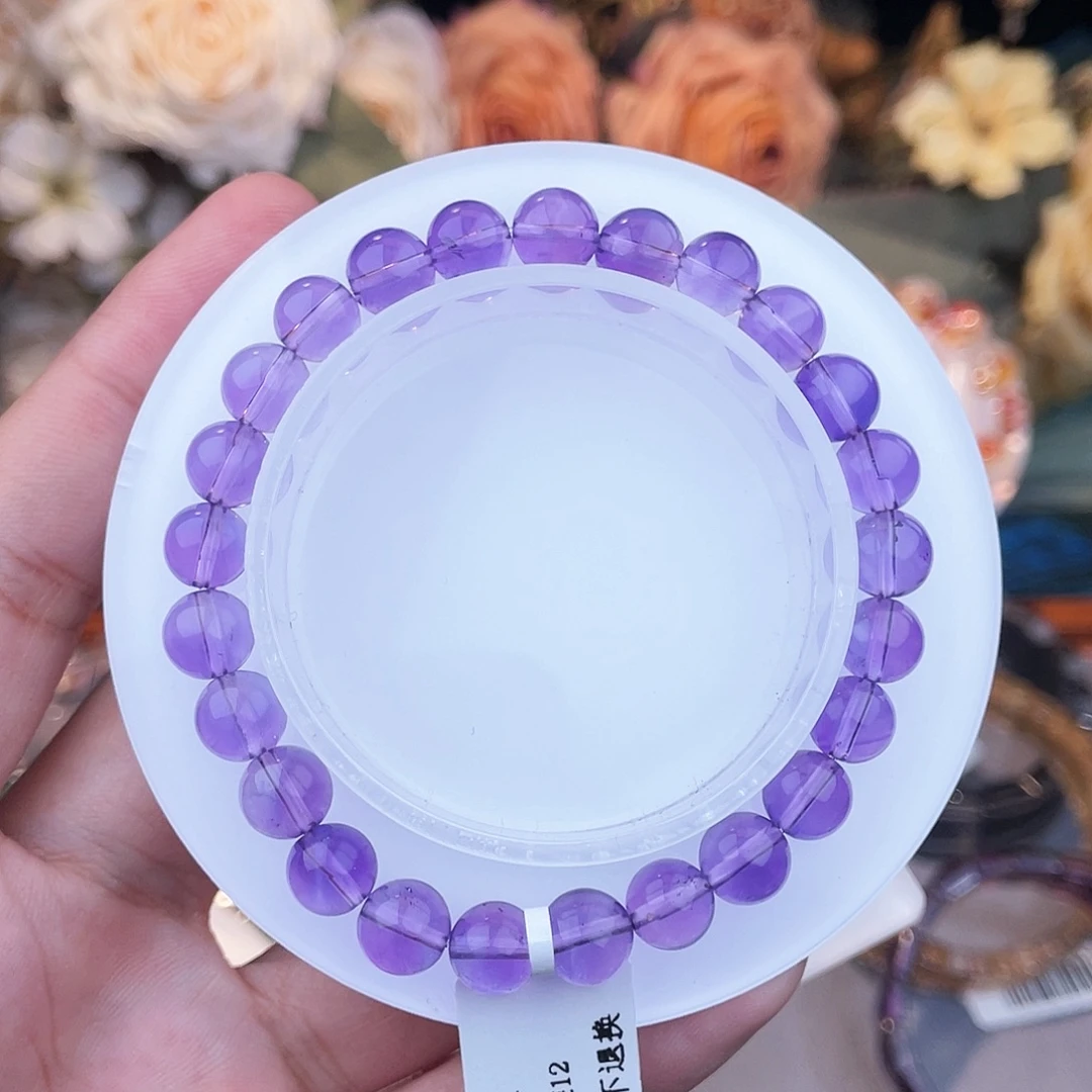 S***t手链未镶嵌紫晶紫水晶7m