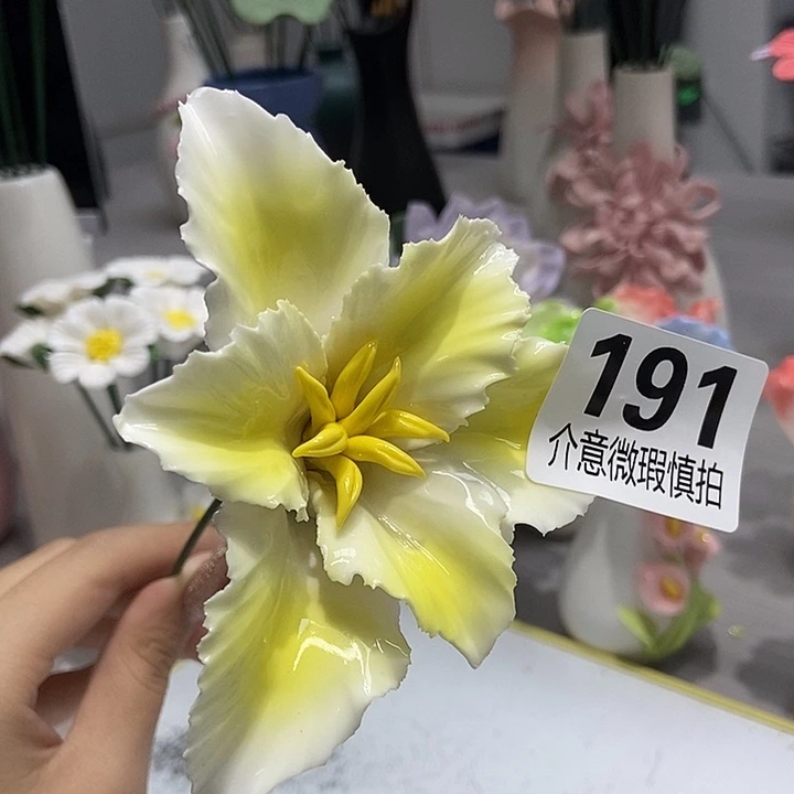 陶瓷纯手工捏花设计