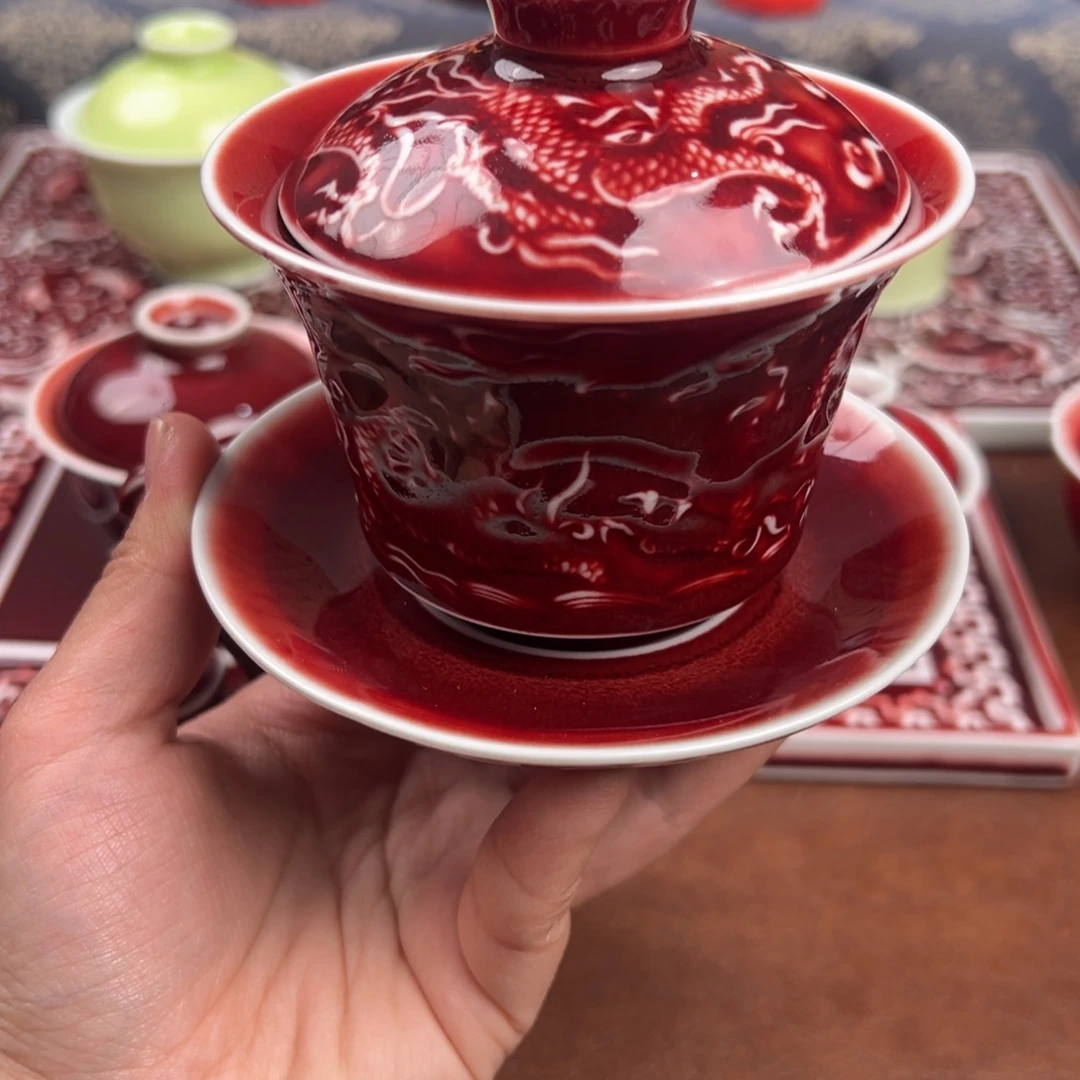 ༺***斌陶瓷景德镇陶瓷郎红