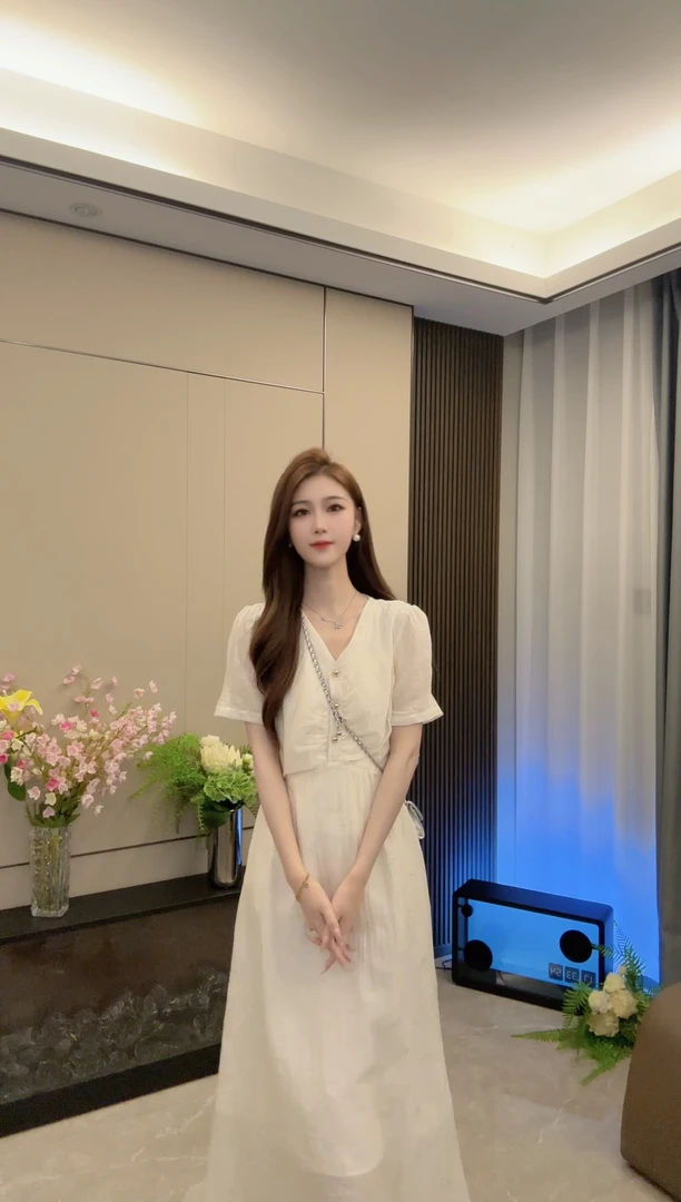 85%莱赛尔纤维 收腰显瘦透气双层设计感气质连衣裙女