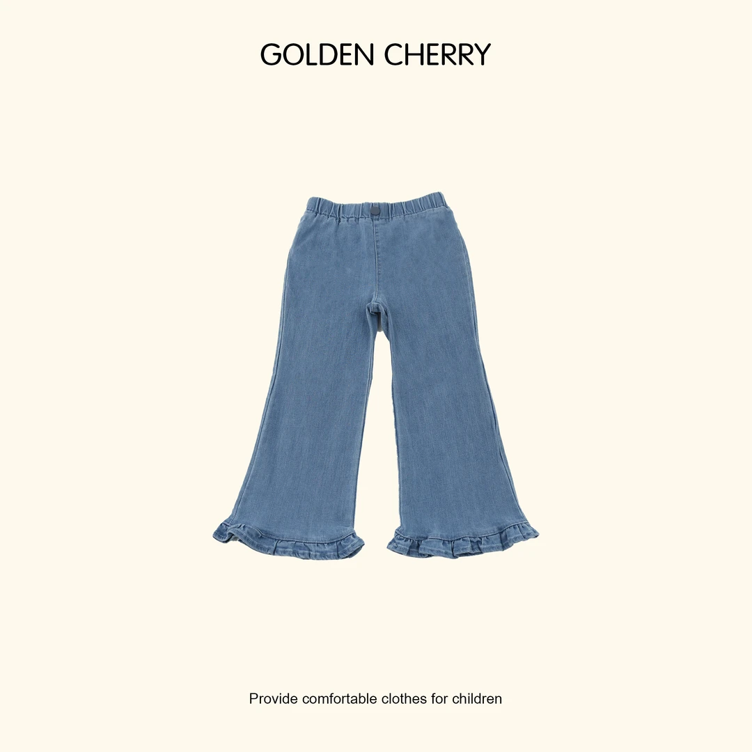 【金樱桃 Golden cherry】儿童波浪裤腿喇叭裤28552