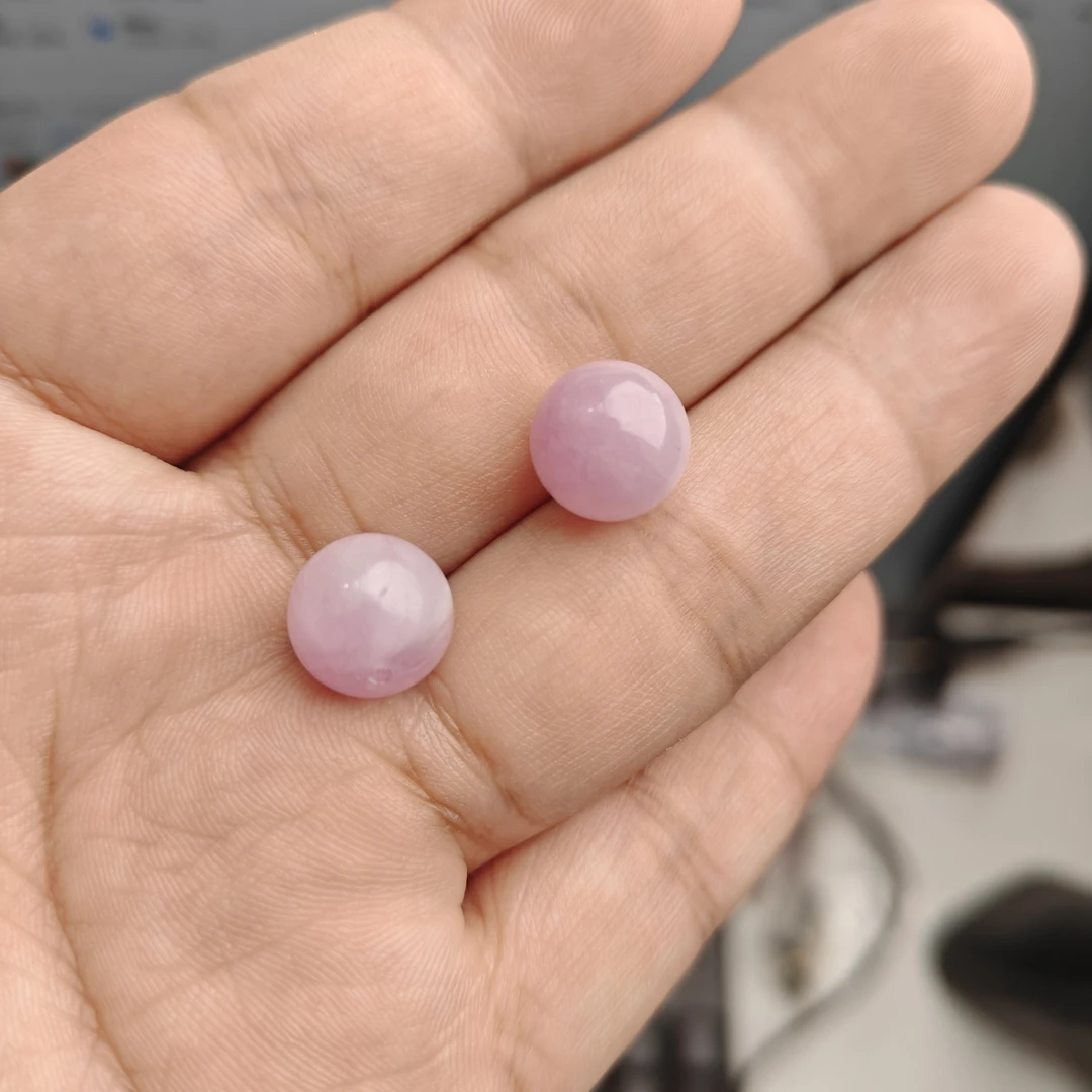 紫锂辉圆珠单珠吊坠多样性发一