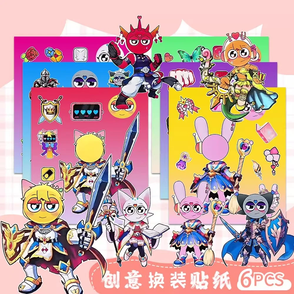 56张超人版sprunki节奏盒子卡通多巴胺角色换装儿童去未玩具拼贴