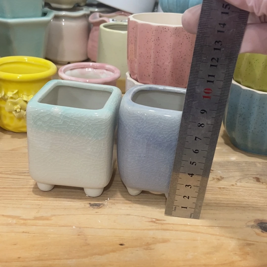 红陶高温陶瓷花盆