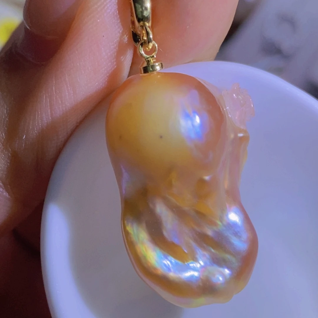 合金淡水珍珠天然淡水珍珠（微瑕）