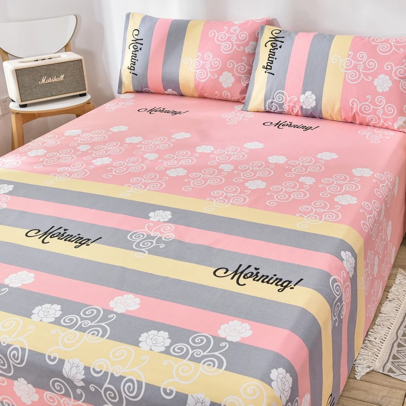 床单三件套床品套件老粗布清凉炕单布床被单单人斜纹床单透气