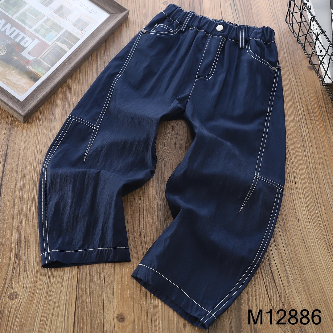 【MIEVE DUCK】夏季冰感牛仔裤百搭儿童牛仔裤洋气休闲裤子12886