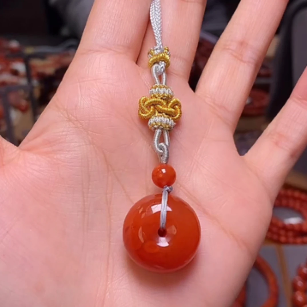 南红玛瑙高货平安扣
