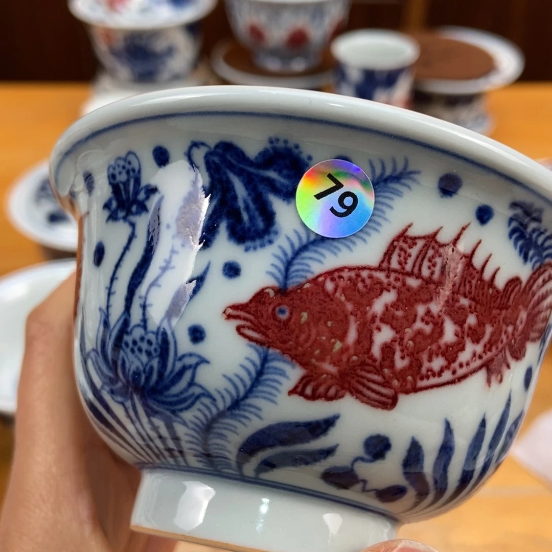手绘现代茶具非古董