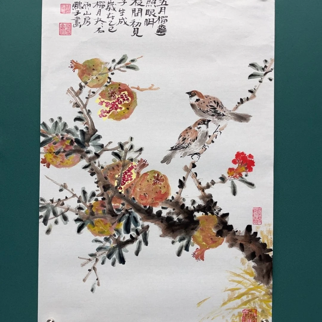 国画艺术家真人手绘