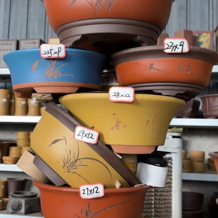 花盆紫砂100-6。