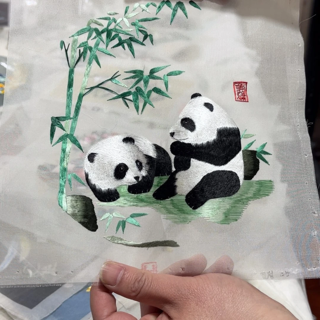 织绣纯手工苏绣陆老师