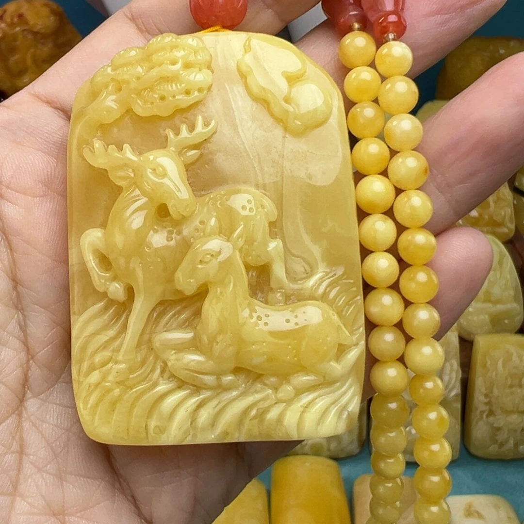 蜜蜡吊坠(赠链)未镶嵌