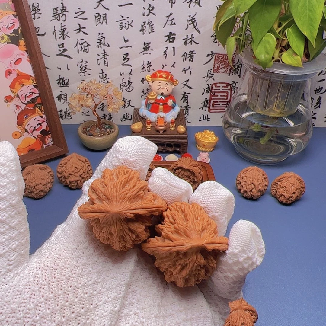 文玩核桃把件42尺 虎头 全品 一物一图