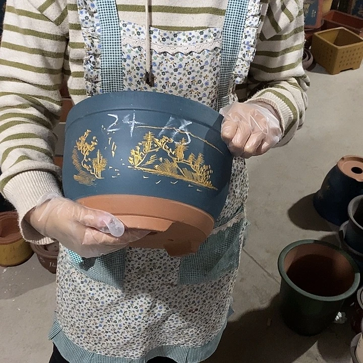 紫砂花盆紫砂花盆